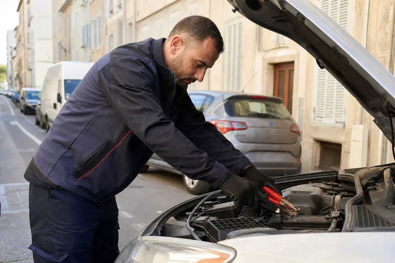 Dépannage batterie auto Marseille en bord de rue